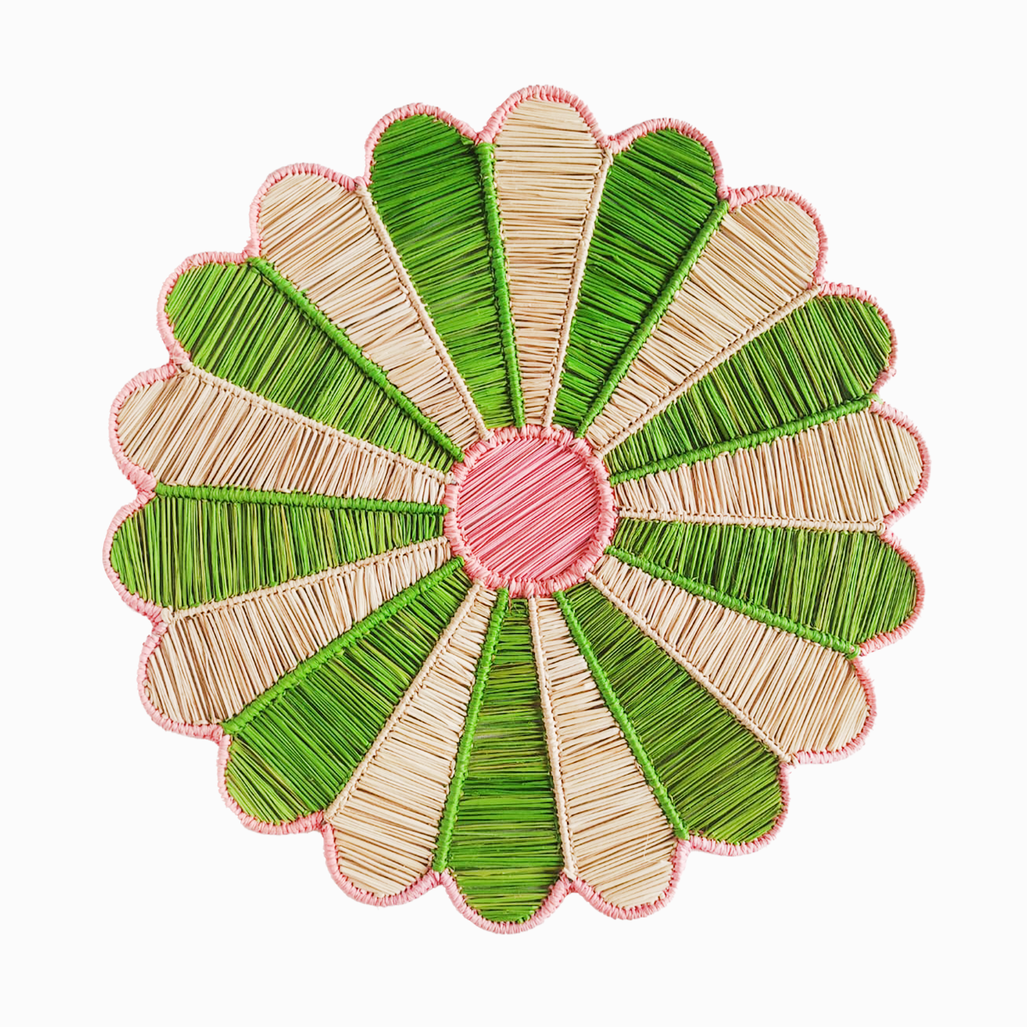 Napperon Margarita vert/rose: Vert/Rose
