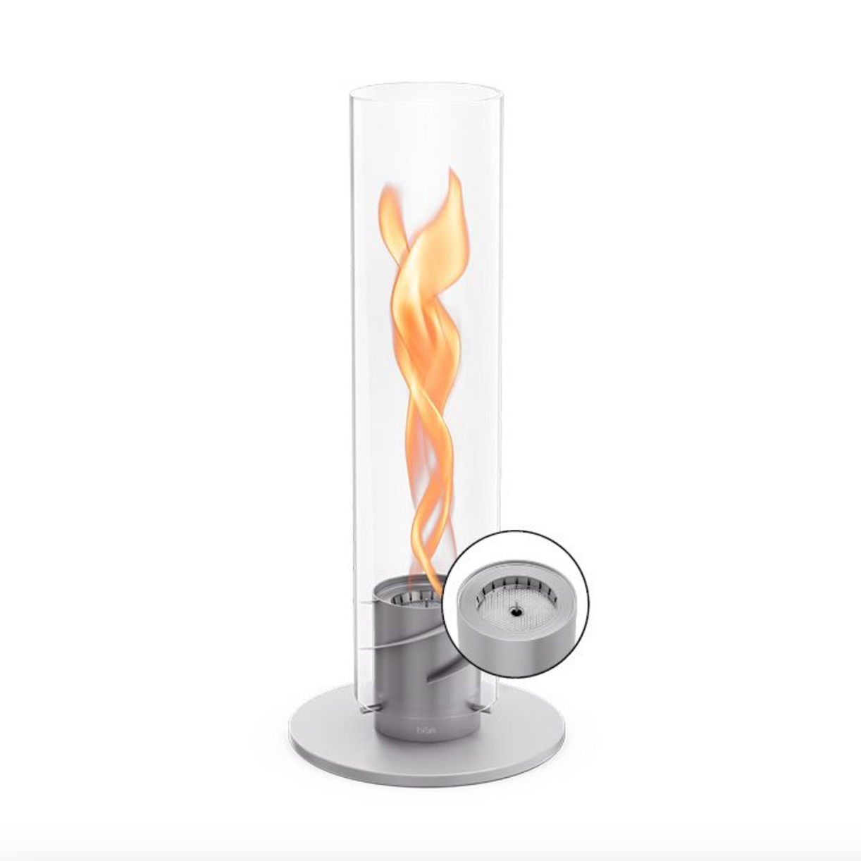 SPIN 90 - La flamme de table argent