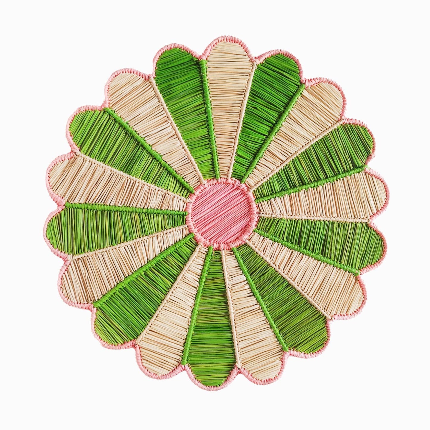 Napperon Margarita vert/rose: Vert/Rose