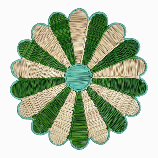 Set de table Margarita Olive/Aquamarine: Olive/ Aigue-marine