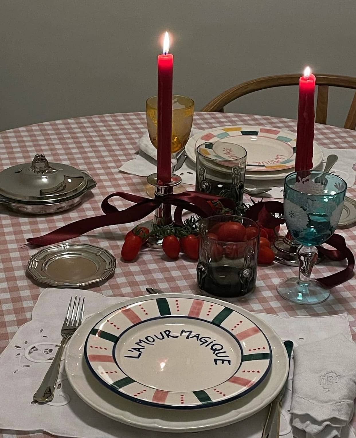 Assiette à Dessert en Céramique L'Amour Magique